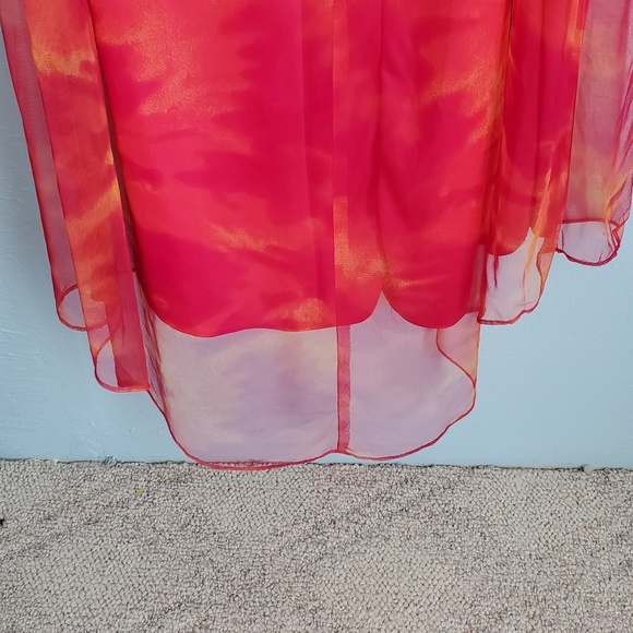 Zum Zum by Niki Livas deep v gown formal maxi C24 - Picture 5 of 8